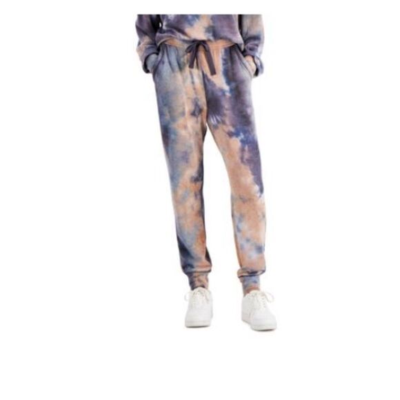 Hippie Rose Juniors' Tie-Dye Ribbed Pull-on Joggers, Brand New with tag 🏷️ M - Picture 2 of 4